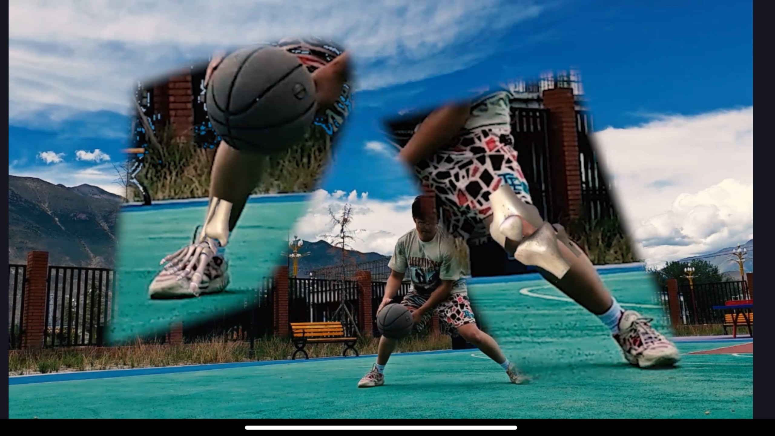 DB彩票入口-篮球选手在社交平台上发布训练视频